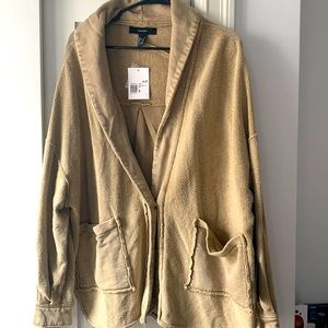 Loose fitted teddy jacket